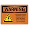 Signmission OSHA WARNING Sign, Cold Burn Hazard Cryogenic Liquid, 7in X 5in Decal, 5" W, 7" L, Landscape OS-WS-D-57-L-12023 - alternate 1